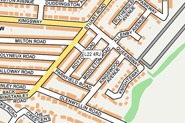 L22 4RJ map - OS OpenMap – Local (Ordnance Survey) L22 4RJ map - OS OpenMap – Local (Ordnance Survey)