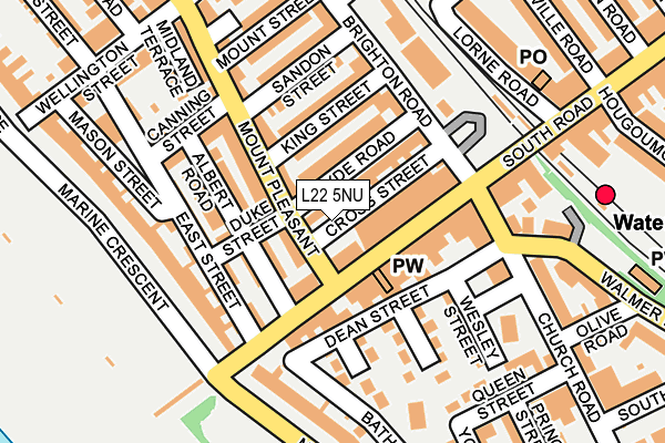 L22 5NU map - OS OpenMap – Local (Ordnance Survey) L22 5NU map - OS OpenMap – Local (Ordnance Survey)