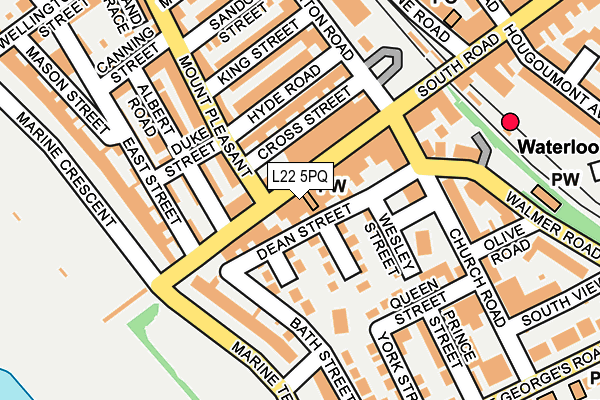 L22 5PQ map - OS OpenMap – Local (Ordnance Survey) L22 5PQ map - OS OpenMap – Local (Ordnance Survey)