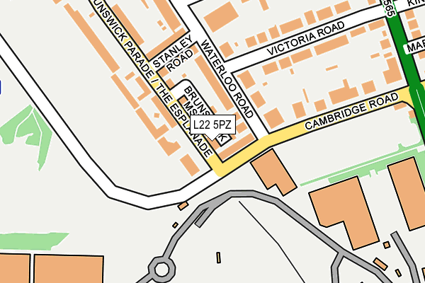 L22 5PZ map - OS OpenMap – Local (Ordnance Survey) L22 5PZ map - OS OpenMap – Local (Ordnance Survey)