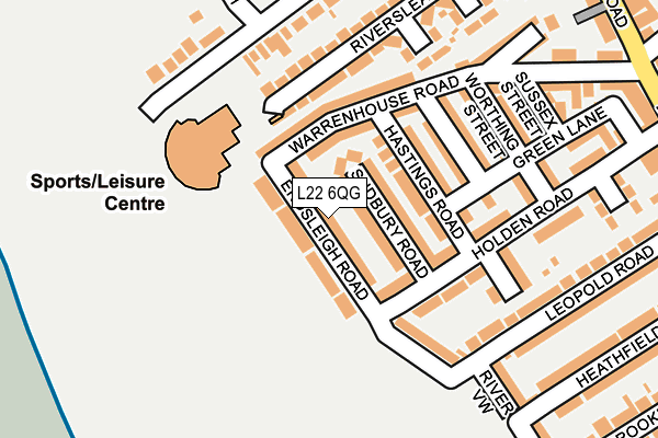 L22 6QG map - OS OpenMap – Local (Ordnance Survey) L22 6QG map - OS OpenMap – Local (Ordnance Survey)