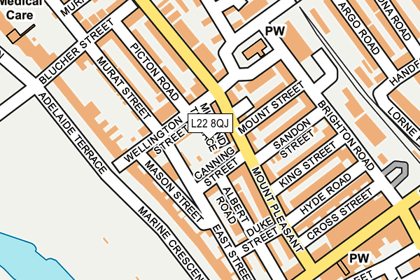 L22 8QJ map - OS OpenMap – Local (Ordnance Survey) L22 8QJ map - OS OpenMap – Local (Ordnance Survey)