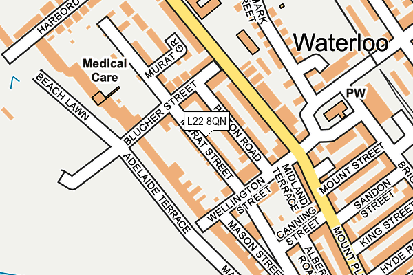 L22 8QN map - OS OpenMap – Local (Ordnance Survey) L22 8QN map - OS OpenMap – Local (Ordnance Survey)