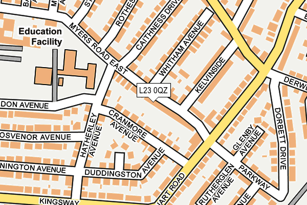 L23 0QZ map - OS OpenMap – Local (Ordnance Survey) L23 0QZ map - OS OpenMap – Local (Ordnance Survey)