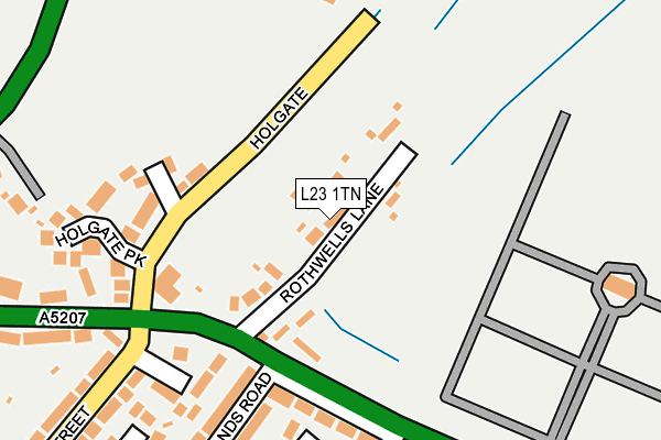 L23 1TN map - OS OpenMap – Local (Ordnance Survey) L23 1TN map - OS OpenMap – Local (Ordnance Survey)