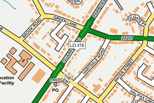 L23 4TB map - OS OpenMap – Local (Ordnance Survey) L23 4TB map - OS OpenMap – Local (Ordnance Survey)