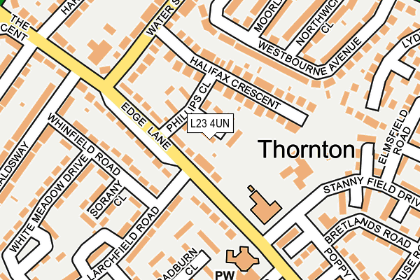 L23 4UN map - OS OpenMap – Local (Ordnance Survey) L23 4UN map - OS OpenMap – Local (Ordnance Survey)
