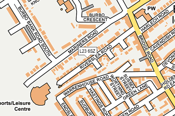 L23 6SZ map - OS OpenMap – Local (Ordnance Survey) L23 6SZ map - OS OpenMap – Local (Ordnance Survey)