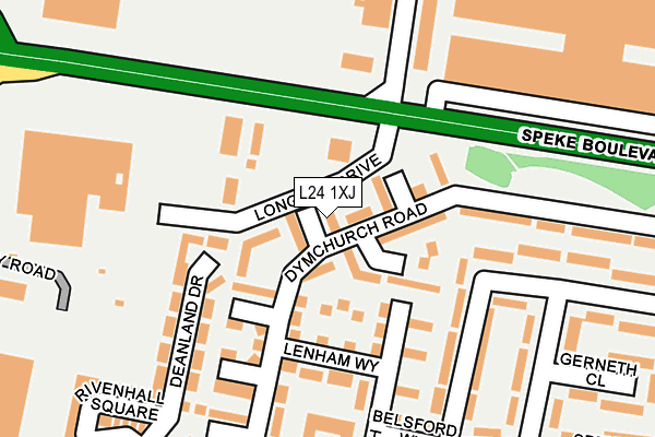 L24 1XJ map - OS OpenMap – Local (Ordnance Survey) L24 1XJ map - OS OpenMap – Local (Ordnance Survey)