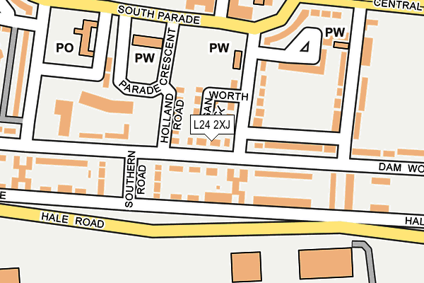 L24 2XJ map - OS OpenMap – Local (Ordnance Survey) L24 2XJ map - OS OpenMap – Local (Ordnance Survey)