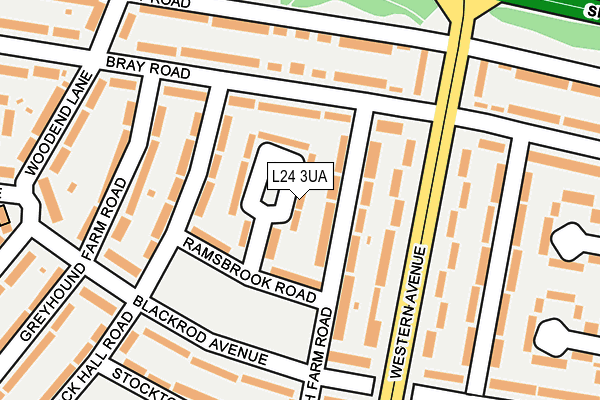 L24 3UA map - OS OpenMap – Local (Ordnance Survey) L24 3UA map - OS OpenMap – Local (Ordnance Survey)
