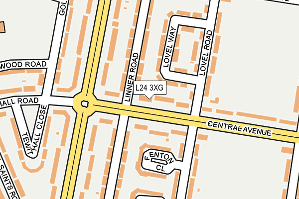 L24 3XG map - OS OpenMap – Local (Ordnance Survey) L24 3XG map - OS OpenMap – Local (Ordnance Survey)