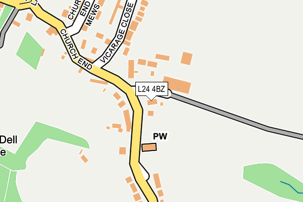 L24 4BZ map - OS OpenMap – Local (Ordnance Survey) L24 4BZ map - OS OpenMap – Local (Ordnance Survey)