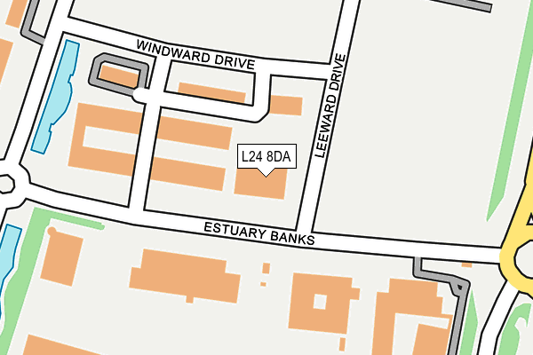 L24 8DA map - OS OpenMap – Local (Ordnance Survey) L24 8DA map - OS OpenMap – Local (Ordnance Survey)