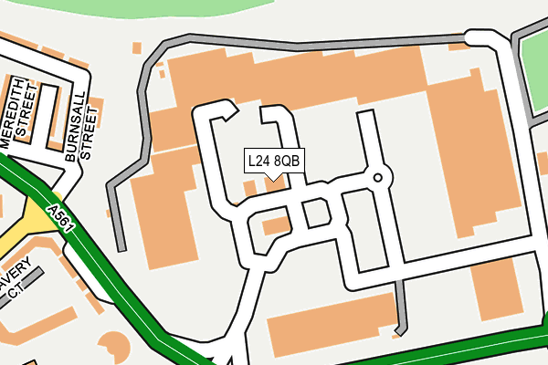 L24 8QB map - OS OpenMap – Local (Ordnance Survey) L24 8QB map - OS OpenMap – Local (Ordnance Survey)