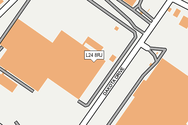 L24 8RJ map - OS OpenMap – Local (Ordnance Survey) L24 8RJ map - OS OpenMap – Local (Ordnance Survey)