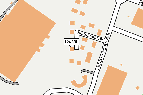 L24 8RL map - OS OpenMap – Local (Ordnance Survey) L24 8RL map - OS OpenMap – Local (Ordnance Survey)