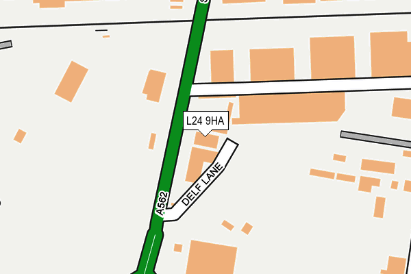 L24 9HA map - OS OpenMap – Local (Ordnance Survey) L24 9HA map - OS OpenMap – Local (Ordnance Survey)