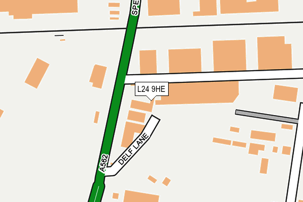 L24 9HE map - OS OpenMap – Local (Ordnance Survey) L24 9HE map - OS OpenMap – Local (Ordnance Survey)