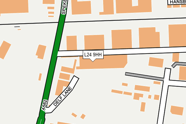 L24 9HH map - OS OpenMap – Local (Ordnance Survey) L24 9HH map - OS OpenMap – Local (Ordnance Survey)