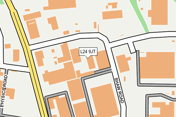 L24 9JT map - OS OpenMap – Local (Ordnance Survey) L24 9JT map - OS OpenMap – Local (Ordnance Survey)