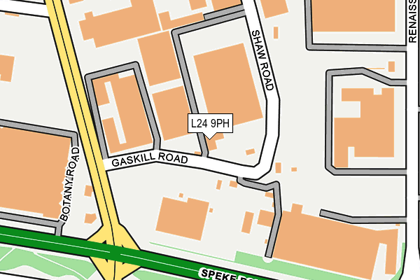 L24 9PH map - OS OpenMap – Local (Ordnance Survey) L24 9PH map - OS OpenMap – Local (Ordnance Survey)