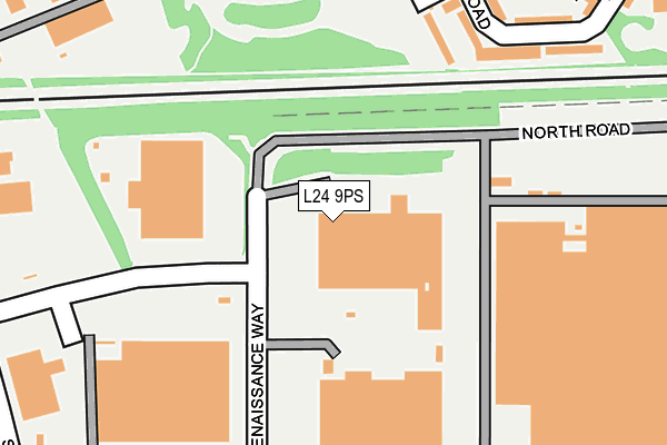 L24 9PS map - OS OpenMap – Local (Ordnance Survey) L24 9PS map - OS OpenMap – Local (Ordnance Survey)