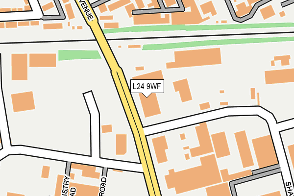 L24 9WF map - OS OpenMap – Local (Ordnance Survey) L24 9WF map - OS OpenMap – Local (Ordnance Survey)