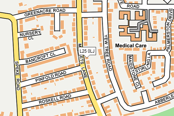 L25 0LJ map - OS OpenMap – Local (Ordnance Survey) L25 0LJ map - OS OpenMap – Local (Ordnance Survey)
