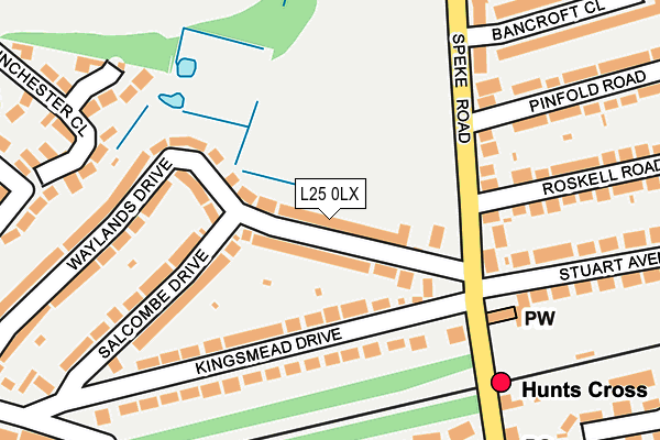 L25 0LX map - OS OpenMap – Local (Ordnance Survey) L25 0LX map - OS OpenMap – Local (Ordnance Survey)
