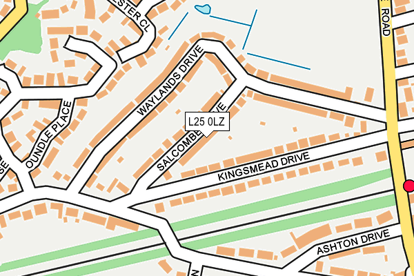 L25 0LZ map - OS OpenMap – Local (Ordnance Survey) L25 0LZ map - OS OpenMap – Local (Ordnance Survey)