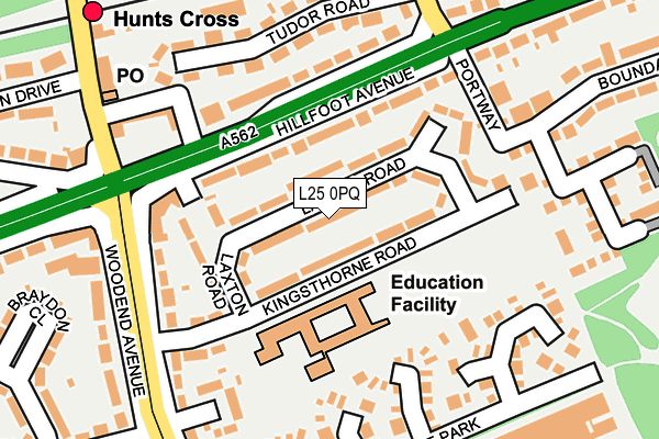 L25 0PQ map - OS OpenMap – Local (Ordnance Survey) L25 0PQ map - OS OpenMap – Local (Ordnance Survey)