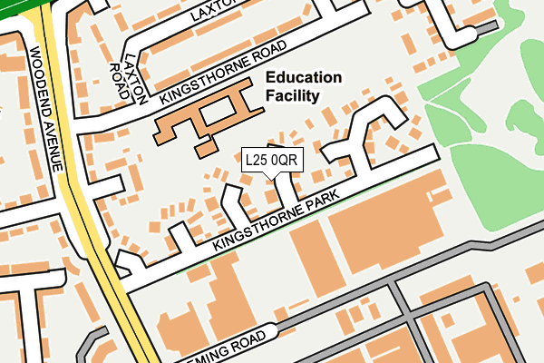 L25 0QR map - OS OpenMap – Local (Ordnance Survey) L25 0QR map - OS OpenMap – Local (Ordnance Survey)
