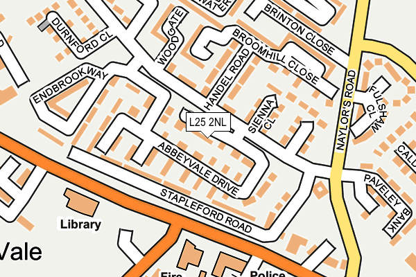 L25 2NL map - OS OpenMap – Local (Ordnance Survey) L25 2NL map - OS OpenMap – Local (Ordnance Survey)