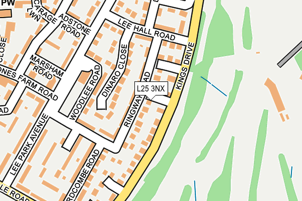 L25 3NX map - OS OpenMap – Local (Ordnance Survey) L25 3NX map - OS OpenMap – Local (Ordnance Survey)