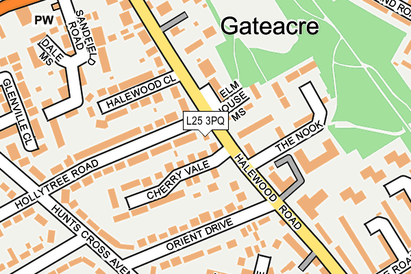 L25 3PQ map - OS OpenMap – Local (Ordnance Survey) L25 3PQ map - OS OpenMap – Local (Ordnance Survey)