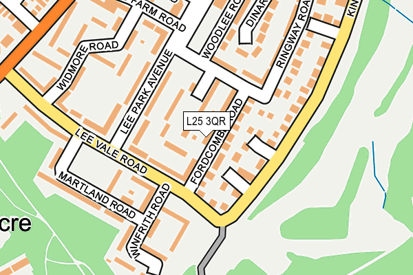 L25 3QR map - OS OpenMap – Local (Ordnance Survey) L25 3QR map - OS OpenMap – Local (Ordnance Survey)