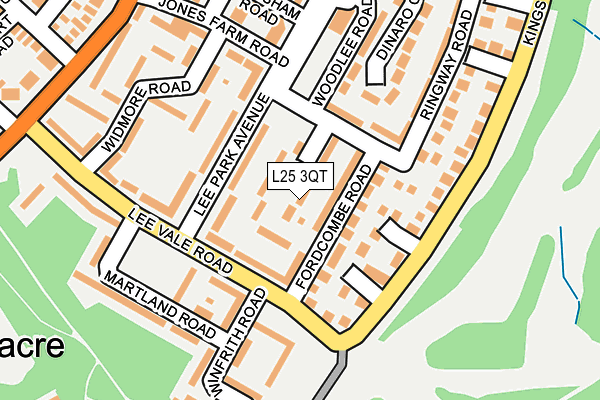 L25 3QT map - OS OpenMap – Local (Ordnance Survey) L25 3QT map - OS OpenMap – Local (Ordnance Survey)