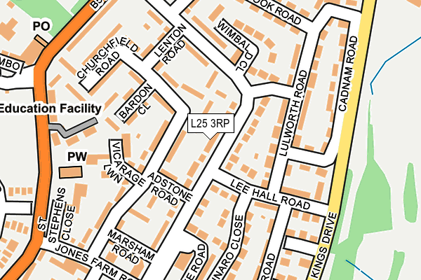 L25 3RP map - OS OpenMap – Local (Ordnance Survey) L25 3RP map - OS OpenMap – Local (Ordnance Survey)