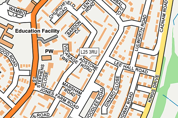 L25 3RU map - OS OpenMap – Local (Ordnance Survey) L25 3RU map - OS OpenMap – Local (Ordnance Survey)