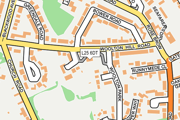 L25 6DT map - OS OpenMap – Local (Ordnance Survey) L25 6DT map - OS OpenMap – Local (Ordnance Survey)
