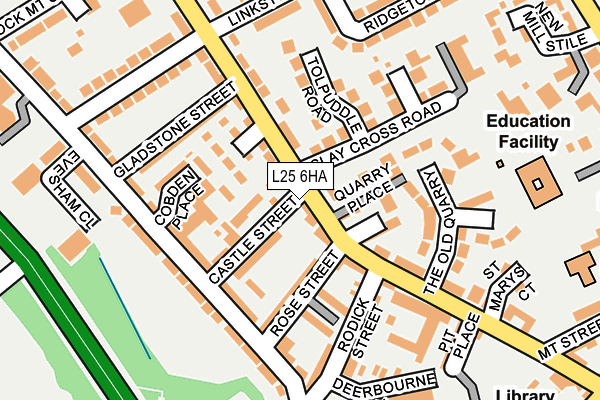 L25 6HA map - OS OpenMap – Local (Ordnance Survey) L25 6HA map - OS OpenMap – Local (Ordnance Survey)