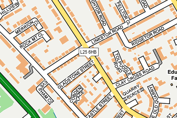 L25 6HB map - OS OpenMap – Local (Ordnance Survey) L25 6HB map - OS OpenMap – Local (Ordnance Survey)