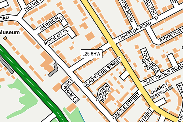 L25 6HW map - OS OpenMap – Local (Ordnance Survey) L25 6HW map - OS OpenMap – Local (Ordnance Survey)