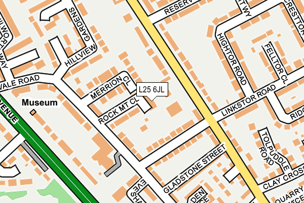 L25 6JL map - OS OpenMap – Local (Ordnance Survey) L25 6JL map - OS OpenMap – Local (Ordnance Survey)