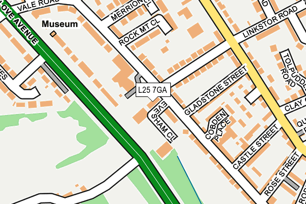 L25 7GA map - OS OpenMap – Local (Ordnance Survey) L25 7GA map - OS OpenMap – Local (Ordnance Survey)