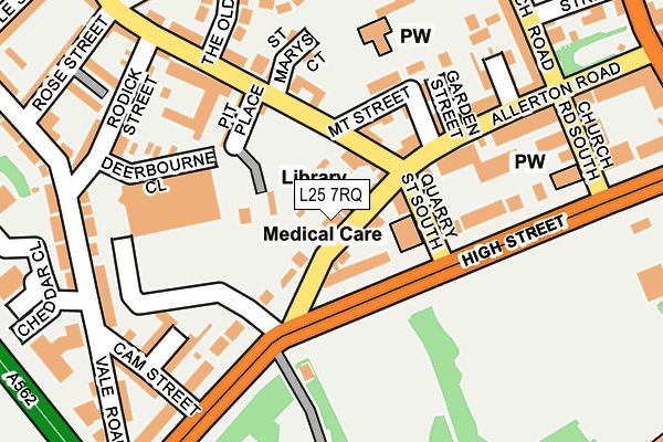 L25 7RQ map - OS OpenMap – Local (Ordnance Survey) L25 7RQ map - OS OpenMap – Local (Ordnance Survey)