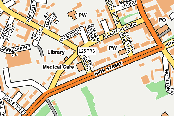 L25 7RS map - OS OpenMap – Local (Ordnance Survey) L25 7RS map - OS OpenMap – Local (Ordnance Survey)