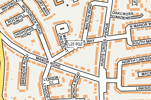 L25 8QZ map - OS OpenMap – Local (Ordnance Survey) L25 8QZ map - OS OpenMap – Local (Ordnance Survey)
