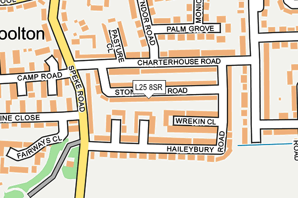 L25 8SR map - OS OpenMap – Local (Ordnance Survey) L25 8SR map - OS OpenMap – Local (Ordnance Survey)